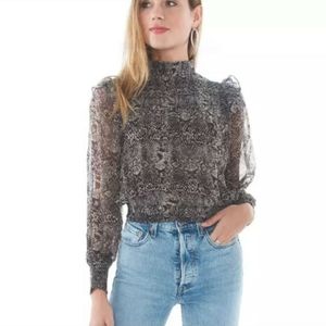 *NWT* FREE PEOPLE SNAKE CROP BLOUSE